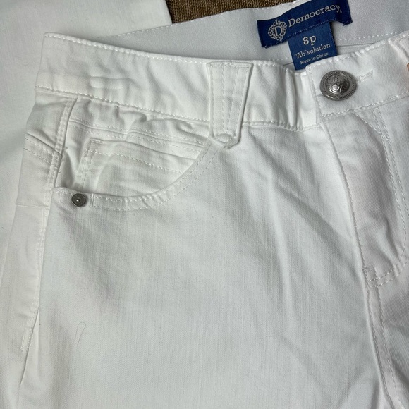 #74 Democracy Straight Leg Optic White Ab"solution® Patriot Straight Leg Jeans - Picture 6 of 14